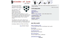 Desktop Screenshot of loveblender.com